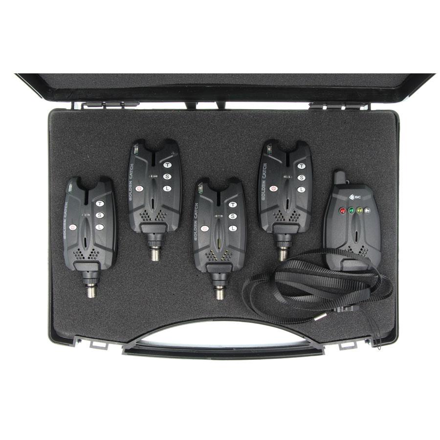 Набір сигналізаторів на коропа Golden Catch SN-65*4, коропові сигналізатори, фото 1