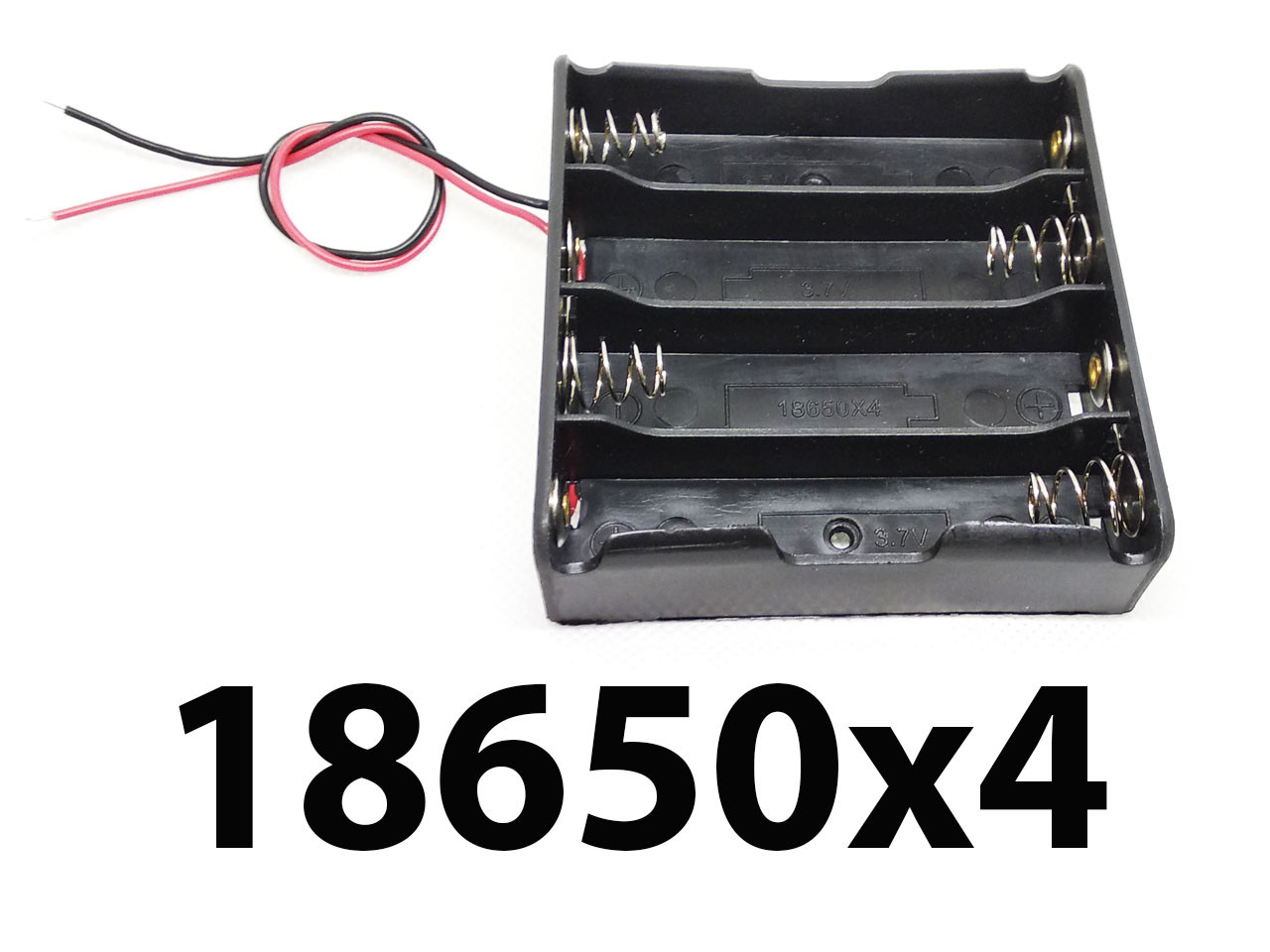 Холдер для акумуляторів 4x18650 ПОСЛІДОВНО = 14,8 V