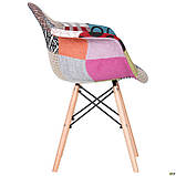 Гостьове крісло AMF Salex New FB Wood Patchwork 800х630х620 мм кольорове, фото 4