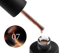 Гель-лак Couture Colour Galaxy Touch Cat Eye GT 07 бронзово-теракотовий блик, 9 мл