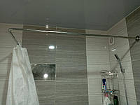 Карниз неіржавійка кутовий (90°) 90*90 для штори (ванна, душ)