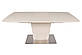 Розкладний стіл Nicolas Chicago 140-185х90см капучіно МДФ з матовим скляним покриттям на одній ніжці, фото 10