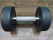 Гантель суцільна професійна TECHNOGYM (1 шт.) 10 кг (поліуретанове покриття, вага 10 кг), фото 2