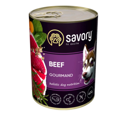 Savory вологий корм для собак 400 г  (яловичина)