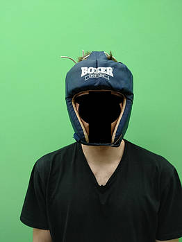Шолом боксерський відкритий шкірвініл BOXER