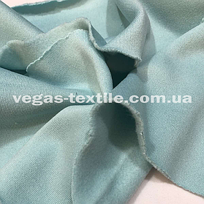 Тканина футер тринитка з начосом М'ята (ширина 1.8 м) Китай