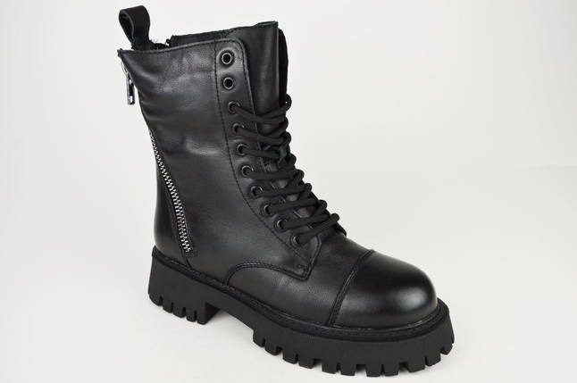 Черевики жіночі зимові Berkonty 96137 37 Чорна шкіра 36, фото 1