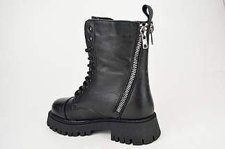 Черевики жіночі зимові Berkonty 96137 37 Чорна шкіра 36, фото 4