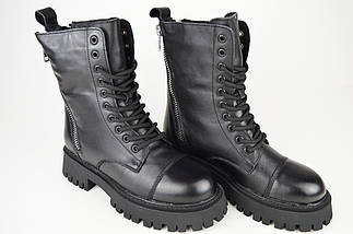 Черевики жіночі зимові Berkonty 96137 37 Чорна шкіра 36, фото 5