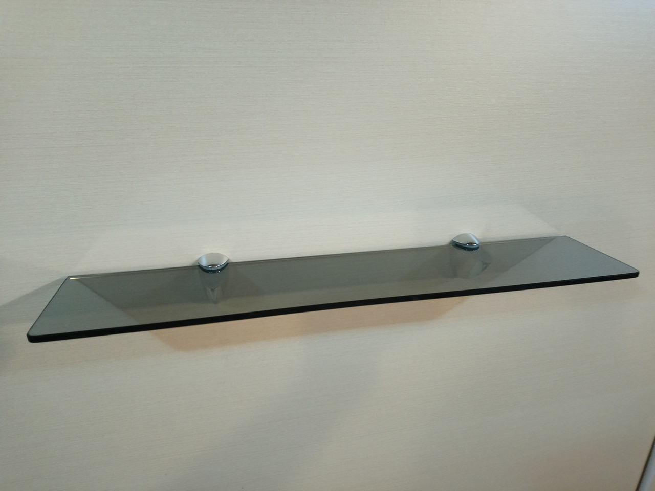 Полиця 6 мм скляна графіт 50х10 см