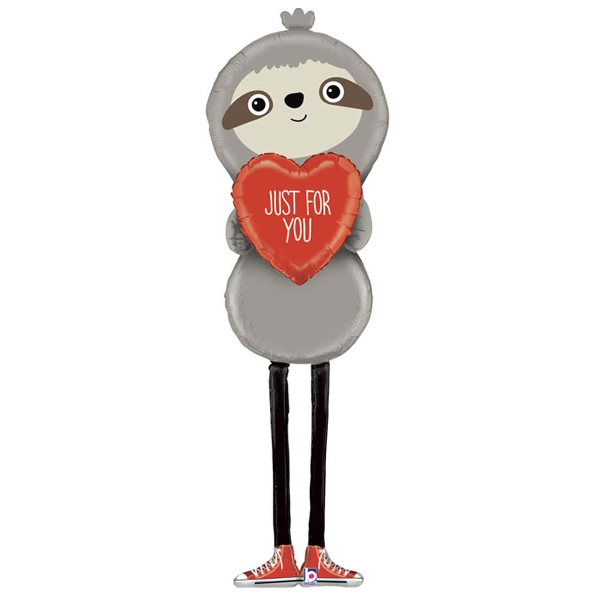 Фольговані кулі ходячи "Лінівець із серцем"