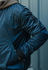 Мужской Бомбер куртка весна осень Staff ra navy тёмно-синий BZP0163 S, 46, фото 2