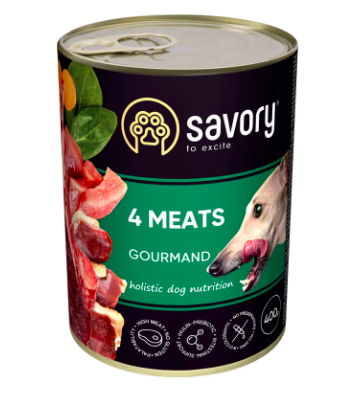 Savory вологий корм для собак 400 г (м'ясне асорті)