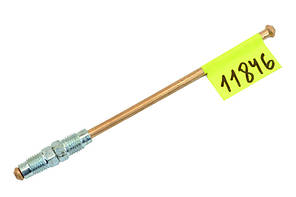 Трубка гальмівна ГАЗ 24, 2410, 3302, 3110 (d-5 мм) 15 см від шланга до трійника передніх гальм мідна