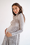 Сукня для вагітних вільного крою з приємного до тіла матеріалу колір туман гавані, 5226126-Т, фото 6