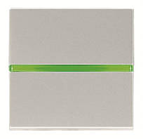 Перемикач 1-клавішний ABB Niessen Zenit з підсвічуванням Сріблястий N2202.5 PL (2CLA220250N1301)