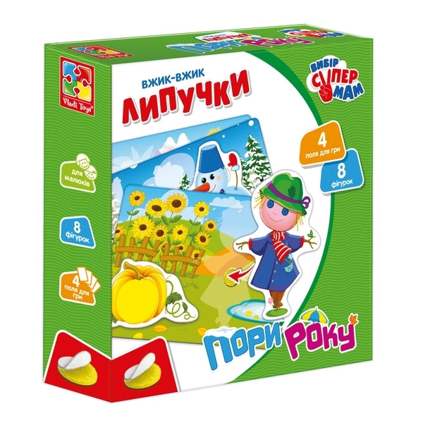 Гра Vladi Toys Пори року (Пори року) з липучками (Укр) (VT1302-23), фото 1