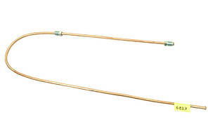 Трубка гальмівна Волга, ГАЗ 53, 3307, 66, УАЗ (д.6) 100 см від трійника до переднього гальма мідна