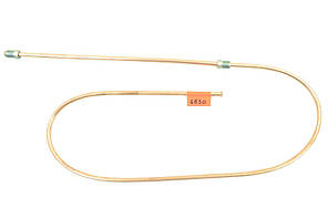 Трубка гальмівна ГАЗ 53, 3307, 66, УАЗ (d-6 мм) 125 см від трійника до лівого переднього гальма мідна