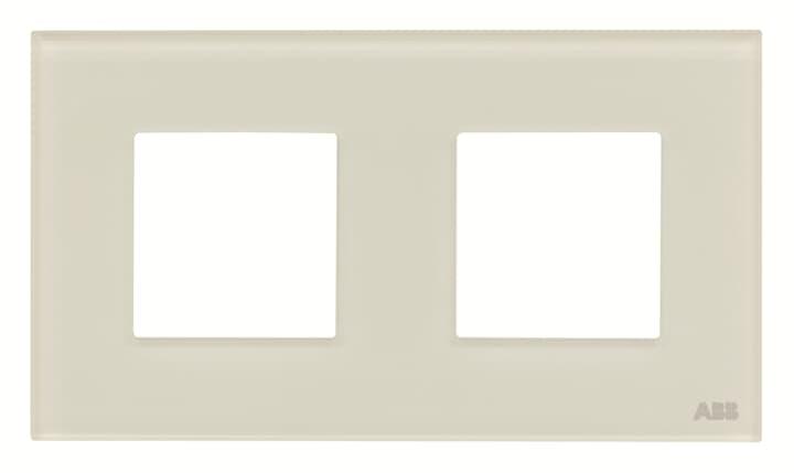 Рамка 2 пости ABB 2CLA227200N3001 Zenit N2272 CB біле скло скло