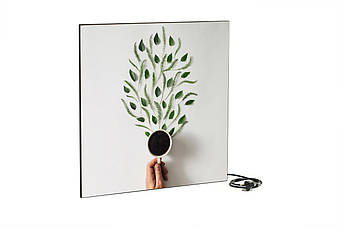 Керамічна панель Кам-ін 400 Вт з малюнком