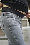Стильні джинси прямого силуету для вагітних сірі завужені до низу, 2225460-7-В1, фото 4