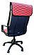 Чохол на офісне крісло червоний BOSS екошкіра, фото 3