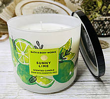 Ароматична свічка Bath and Body Works Сонячний лайм