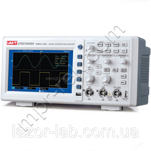 Двоканальний осцилограф 100МГц UNIT UTD2102CEX (UTDM12102CEX)