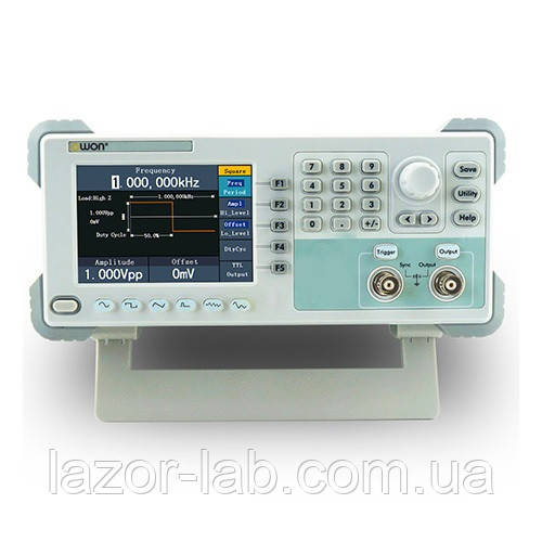 OWON AG051 генератор сигналів довільної форми, 5 МГц, вибірка 125 МВ/с, пам'ять: 8 тис. точок Ціна з НДС