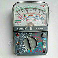 Мультиметр аналоговий SUNWA KS-298 (1000 В, 5 A, 20 мОм, звуковий продзвінок, тест батарей, hFE)
