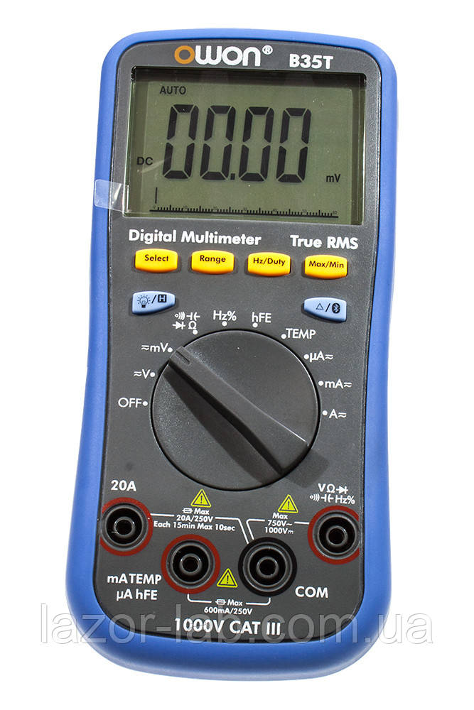 Мультиметр OWON B35T (напруга, струм, опір, ємність, частота, температура) +реєстратор TrueRMS