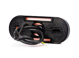 Ліхтар габаритний Fristom FT-071 LED жовтий з відбивачем, покажчиком повороту і проводом, фото 3