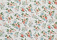 Сатин (бавовняна тканина) анімони акварельні персикові, фото 2