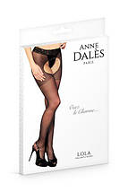 Колготки-панчохи з поясом Anne De Ales LOLA T1 Black, з доступом і відкритою попою, фото 4