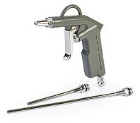 Пневмопістолет для продувки короткий з додатковими наконечниками 100 мм і 200 мм Miol 81-503