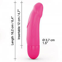 Вібратор Dorcel Real Vibration S Magenta 2.0, діам 3,7см, що перезаряджається, для точки G SO3564, фото 3