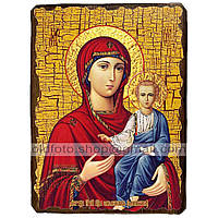 Одигитрия (Смоленская) Икона Пресвятой Богородицы ,икона на дереве 130х170 мм