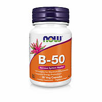 Витамины B-50 Комплекс Now Foods поддержка ЦНС капсулы №30