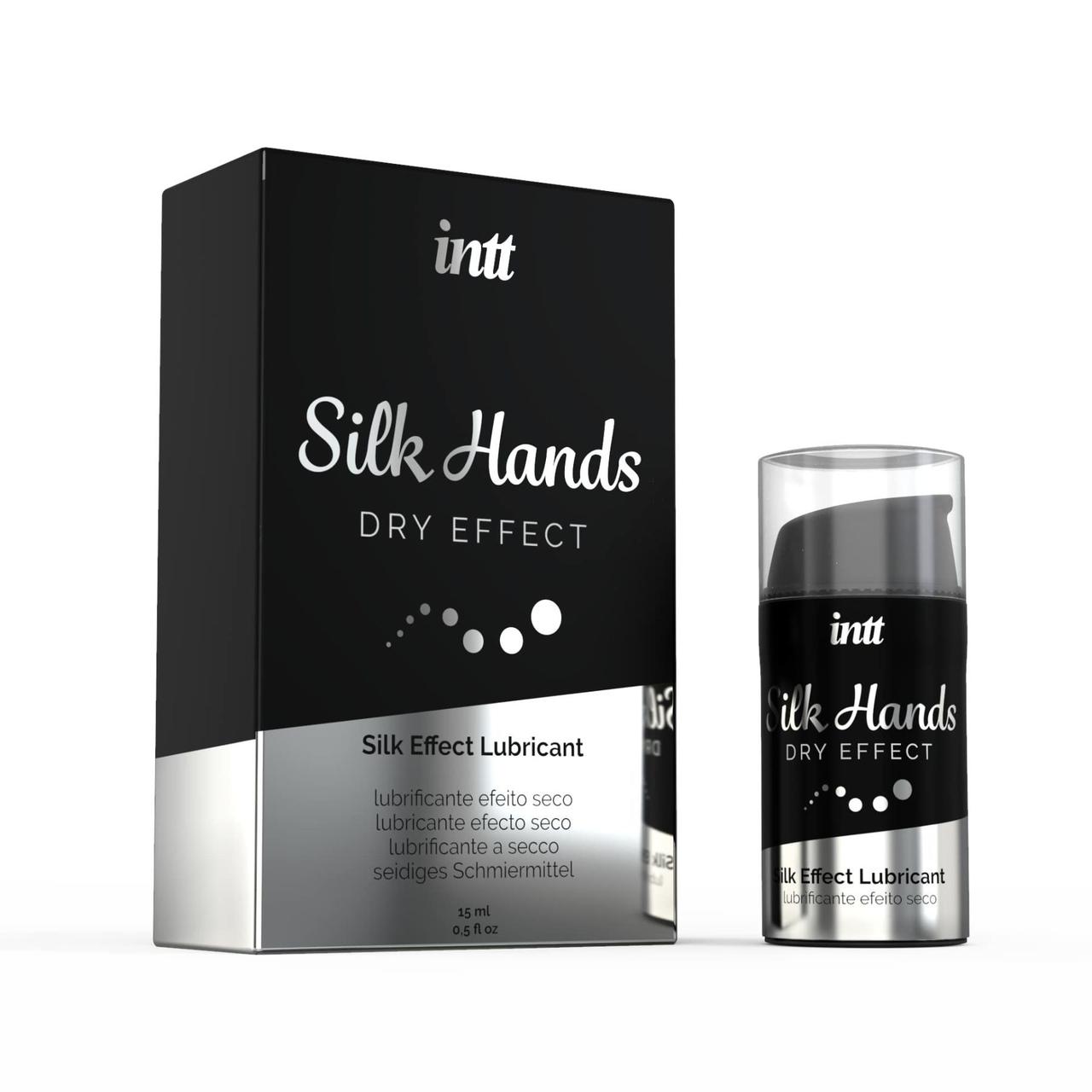 Ультра-густа силіконова змазка Intt Silk Hands (15 мл) з матовим ефектом, шовковистий ефект