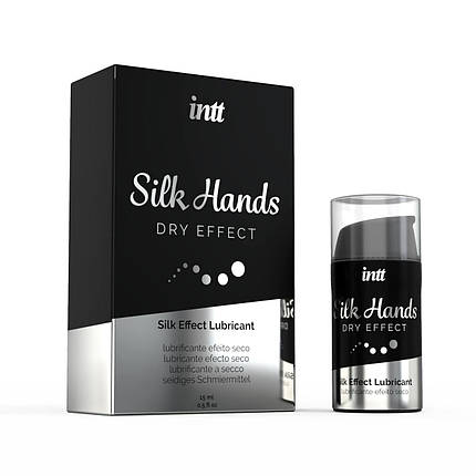Ультра-густа силіконова змазка Intt Silk Hands (15 мл) з матовим ефектом, шовковистий ефект, фото 2