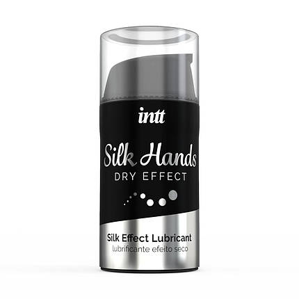 Ультра-густа силіконова змазка Intt Silk Hands (15 мл) з матовим ефектом, шовковистий ефект, фото 2