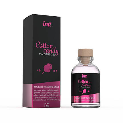 Масажний гель для інтимних зон Intt Cotton Candy (30 мл) розігріваючий, фото 2