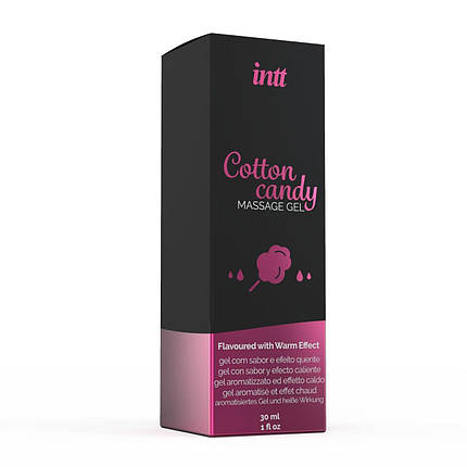 Масажний гель для інтимних зон Intt Cotton Candy (30 мл) розігріваючий, фото 2