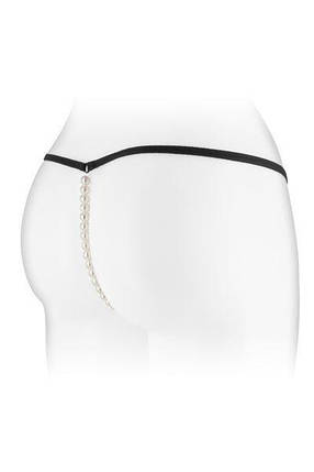 Трусики-стрінги з перловою ниткою Fashion Secret VENUSINA Black, фото 2