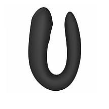 Смарт-вібратор для пар Satisfyer Double Joy Black із широким кліторальним стимулятором SO3898, фото 3