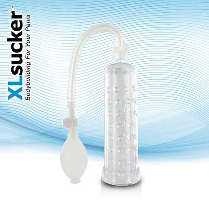 Вакуумна помпа XLsucker Penis Pump Transparant для члена довжиною до 18см, діаметр до 4см, фото 1