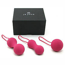 Набір вагінальних кульок Je Joue - Ami Fuchsia, діаметр 3,8-3,3-2,7см, вага 54-71-100гр SO3044, фото 6