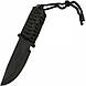 Тактичний ніж з Чохлом Чорний 18 см з Плетеною Рукояттю Туристичний Мисливський Рибальський Похідний, фото 2
