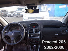 Накидка на панель приладів PEUGEOT 206 2002-2006